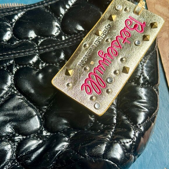 Vintage Betsey Johnson  black hearts purse (INTERNATIONAL WOMEN'S PRICE DROP) - Picture 7 of 10